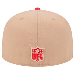 Kansas City Chiefs New Era Logo Main 59FIFTY Fitted Hat - Tan - NFL