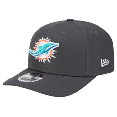 Miami Dolphins New Era Main 9SEVENTY Stretch-Snap Hat - Graphite - NFL