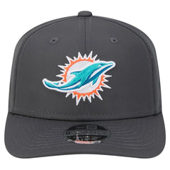 Miami Dolphins New Era Main 9SEVENTY Stretch-Snap Hat - Graphite - NFL