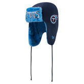 Tennessee Titans New Era Helmet Head Trapper Knit Hat - Navy - NFL
