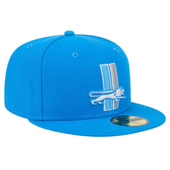 New Era Detroit Lions Blue Alternate Main 59FIFTY Fitted Hat - NFL