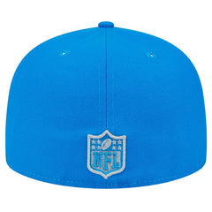Detroit Lions New Era Main Side Patch 59FIFTY Fitted Hat - Blue - NFL