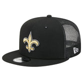 New Orleans Saints New Era Main Trucker 9FIFTY Snapback Hat - Black - NFL