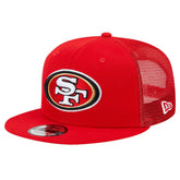 San Francisco 49ers New Era Main Trucker 9FIFTY Snapback Hat - Scarlet - NFL