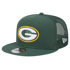 Green Bay Packers New Era Main Trucker 9FIFTY Snapback Hat - Green - NFL