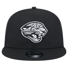 New Era Jacksonville Jaguars Black Main Trucker 9FIFTY Snapback Hat - NFL