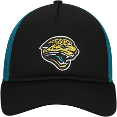 Jacksonville Jaguars New Era Youth A-Frame 9FORTY Trucker Adjustable Hat - Black - NFL