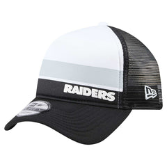 Las Vegas Raiders New Era Youth Sport Night Color Block 9FORTY A-Frame Trucker Adjustable Hat - Black - NFL