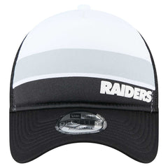 Las Vegas Raiders New Era Youth Sport Night Color Block 9FORTY A-Frame Trucker Adjustable Hat - Black - NFL