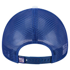 New York Giants New Era Youth Sport Night Color Block 9FORTY A-Frame Trucker Adjustable Hat - Royal - NFL