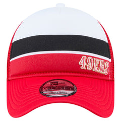 San Francisco 49ers New Era Youth Sport Night Color Block 9FORTY A-Frame Trucker Adjustable Hat - Scarlet - NFL