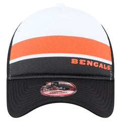 Cincinnati Bengals New Era Preschool Sport Night Color Block 9FORTY A-Frame Trucker Adjustable Hat - Black - NFL