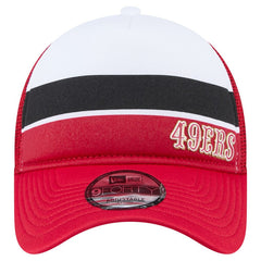 San Francisco 49ers New Era Preschool Sport Night Color Block 9FORTY A-Frame Trucker Adjustable Hat - Scarlet - NFL