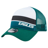 Philadelphia Eagles New Era Preschool Sport Night Color Block 9FORTY A-Frame Trucker Adjustable Hat - Midnight Green - NFL