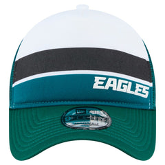 Philadelphia Eagles New Era Preschool Sport Night Color Block 9FORTY A-Frame Trucker Adjustable Hat - Midnight Green - NFL