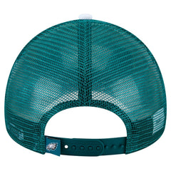 Philadelphia Eagles New Era Preschool Sport Night Color Block 9FORTY A-Frame Trucker Adjustable Hat - Midnight Green - NFL