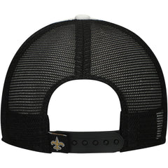 New Orleans Saints New Era Preschool Sport Night Color Block 9FORTY A-Frame Trucker Adjustable Hat - Black - NFL