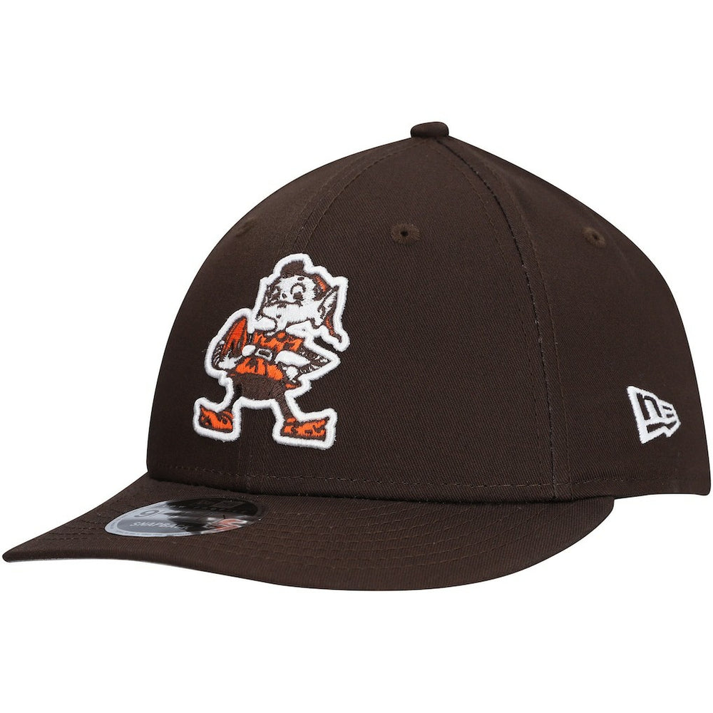 Cleveland Browns New Era Main Low Profile 9FIFTY Snapback Hat - Brown - NFL