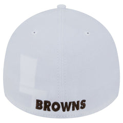 Cleveland Browns New Era Throwback 39THIRTY Flex Hat - White - NFL