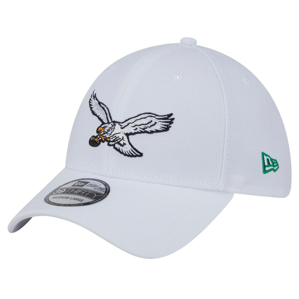 Philadelphia Eagles New Era Throwback 39THIRTY Flex Hat - White - NFL