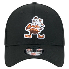 Cleveland Browns New Era Throwback Main 39THIRTY Flex Hat - Black - NFL