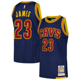 Mitchell & Ness LeBron James Cleveland Cavaliers 2015/16 Hardwood Classics Authentic Jersey Navy