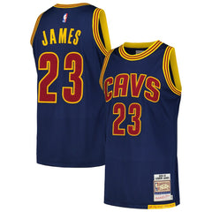 Mitchell & Ness LeBron James Cleveland Cavaliers 2015/16 Hardwood Classics Authentic Jersey Navy