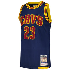 Mitchell & Ness LeBron James Cleveland Cavaliers 2015/16 Hardwood Classics Authentic Jersey Navy