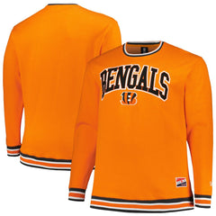 Cincinnati Bengals New Era Big & Tall Pullover Sweatshirt - Orange - NFL