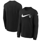 Nike Brooklyn Nets Youth Swoosh Long Sleeve T-Shirt Black