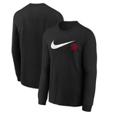 Nike Toronto Raptors Youth Swoosh Long Sleeve T-Shirt Black