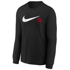 Nike Toronto Raptors Youth Swoosh Long Sleeve T-Shirt Black