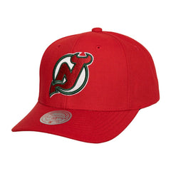 New Jersey Devils Mitchell & Ness Team Ground Pro Adjustable Hat - Red | NHL near me