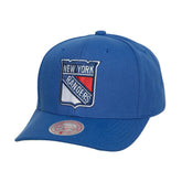 New York Rangers Mitchell & Ness Team Ground Pro Adjustable Hat - Blue | NHL Clearance