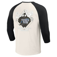 Tampa Bay Rays Darius Rucker Collection by Fanatics Cooperstown Collection Raglan 3/4-Sleeve T-Shirt Outlet