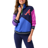 Atlanta Braves Terez Women's Classic Colorblock Quarter-Zip Sweatshirt Near Me