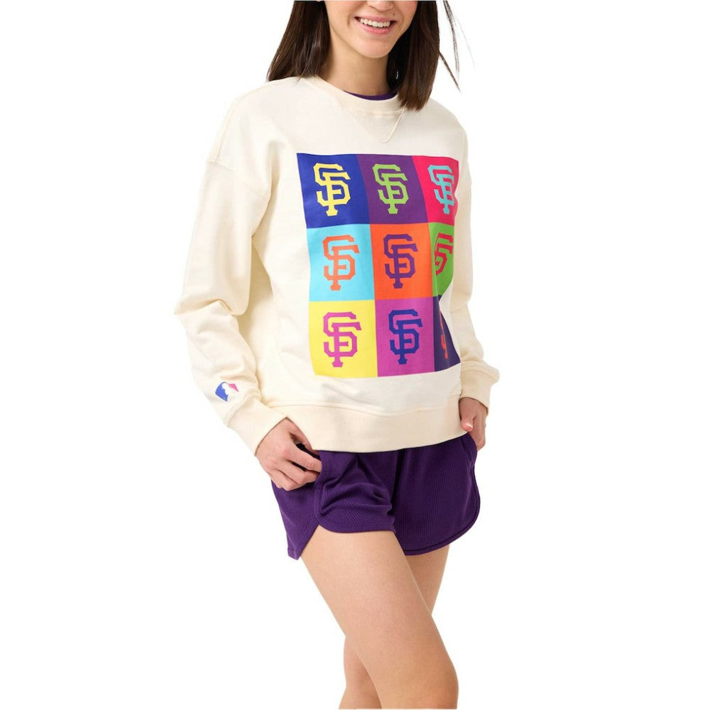 San Francisco Giants Terez Women's Classic Oversized Pullover Sweatshirt Online