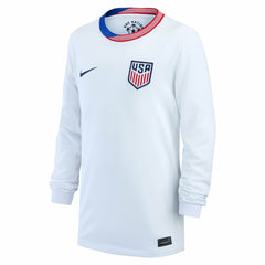 Nike - USMNT Youth 2024 Home Replica Long Sleeve Jersey - White