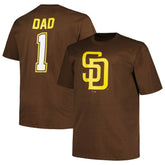 San Diego Padres Profile Big & Tall #1 Dad T-Shirt Sale