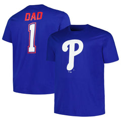 Philadelphia Phillies Profile Big & Tall #1 Dad T-Shirt Discount