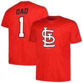 St. Louis Cardinals Profile Big & Tall #1 Dad T-Shirt Discount