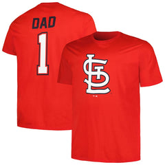 St. Louis Cardinals Profile Big & Tall #1 Dad T-Shirt Discount