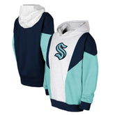 Seattle Kraken Youth Champion League Fleece Pullover Hoodie - Ash/Deep Sea Blue | NHL discount