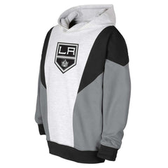 Los Angeles Kings Youth Champion League Fleece Pullover Hoodie - Ash/Black | NHL Lifestyle