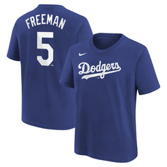 Freddie Freeman Los Angeles Dodgers Nike Youth Name & Number T-Shirt Outlet