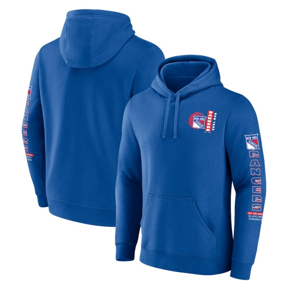 New York Rangers Fanatics Revolution Pullover Hoodie - Blue | Fanatics Clearance