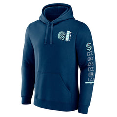 Seattle Kraken Fanatics Revolution Pullover Hoodie - Deep Sea Blue | Fanatics on sale