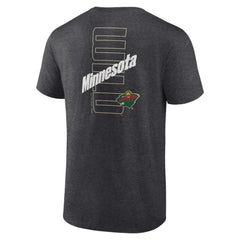 Minnesota Wild Fanatics Backbone T-Shirt - Heather Charcoal | Fanatics discount
