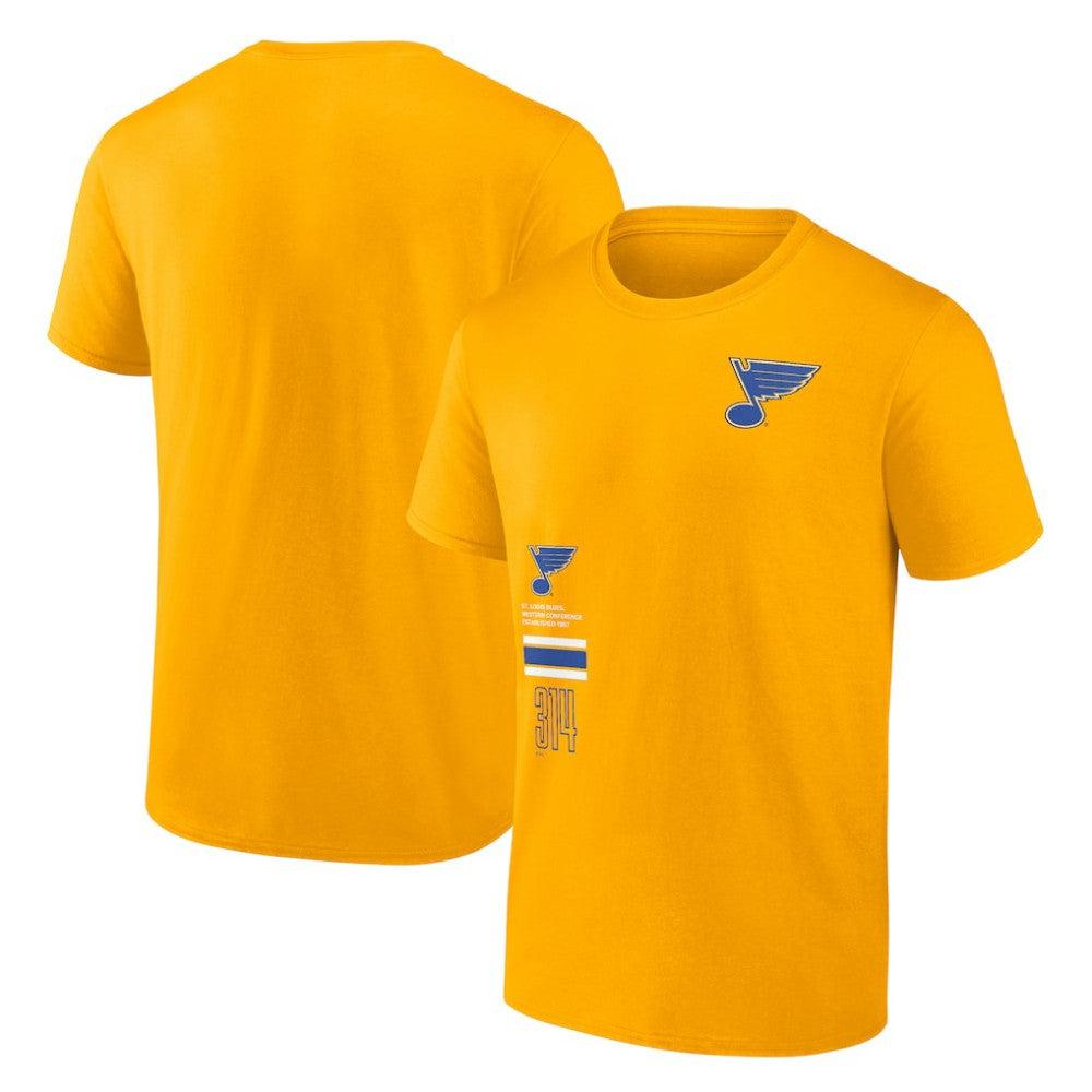 St. Louis Blues Fanatics Represent T-Shirt - Gold | Fanatics on sale