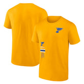 St. Louis Blues Fanatics Represent T-Shirt - Gold | Fanatics on sale